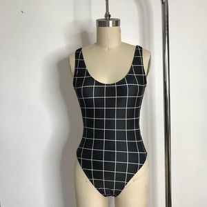 American Apparel Grid Swimsuit- Never Worn